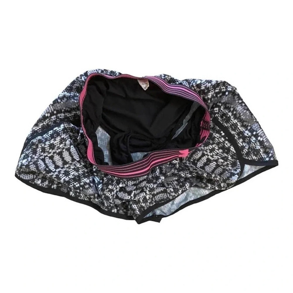 Under Armour Black Pink Sz XS Running Shorts w/Built in Underpants Heat Gear - Picture 2 of 10